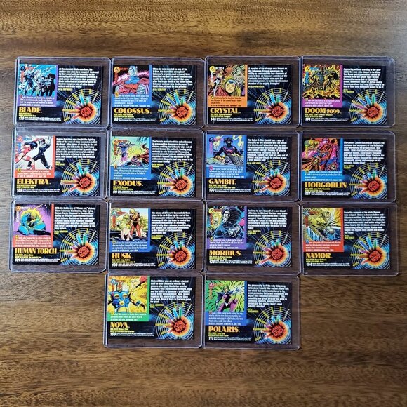 Marvel Universe Series 5 (1994) BASE Trading Cards  Blade to Polaris - Picture 2 of 16